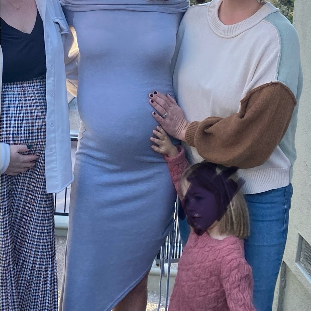 Asymmetrical Blue Dress